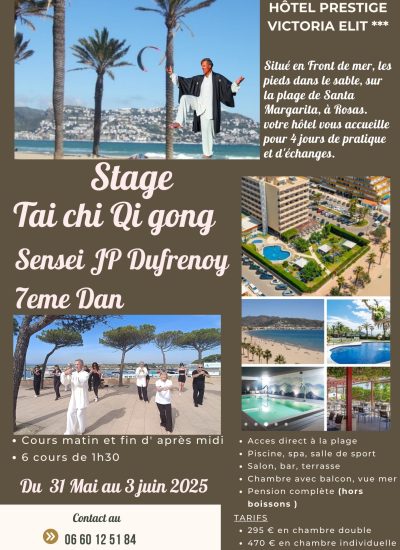Présentation du stage de Tai Chi et Qi gong en Espagne par les professeurs Dufrenoy et Bodeux